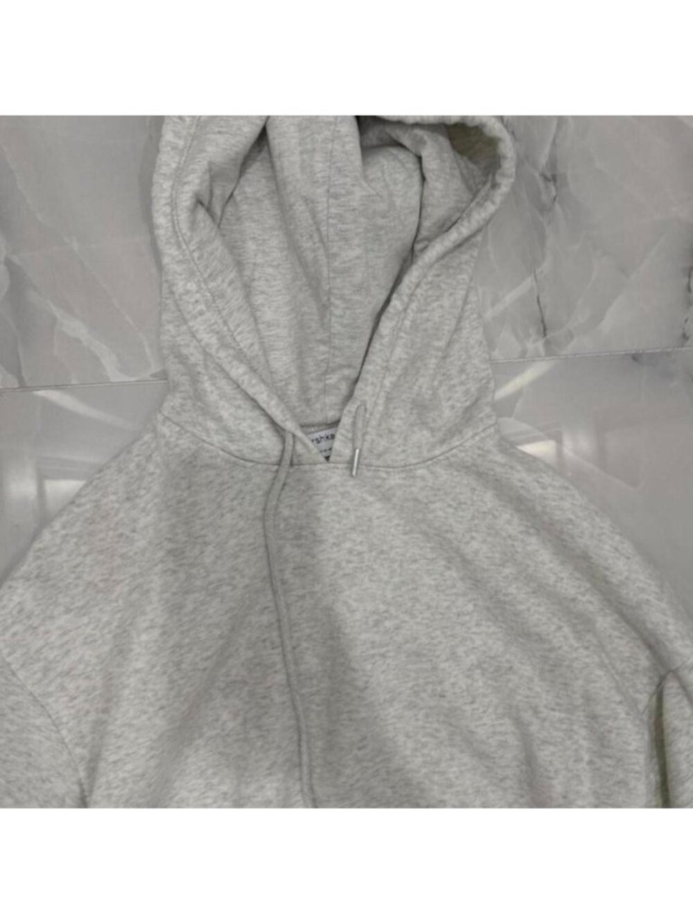 Grey Bershka cropped hoodie - Picture 2 of 4